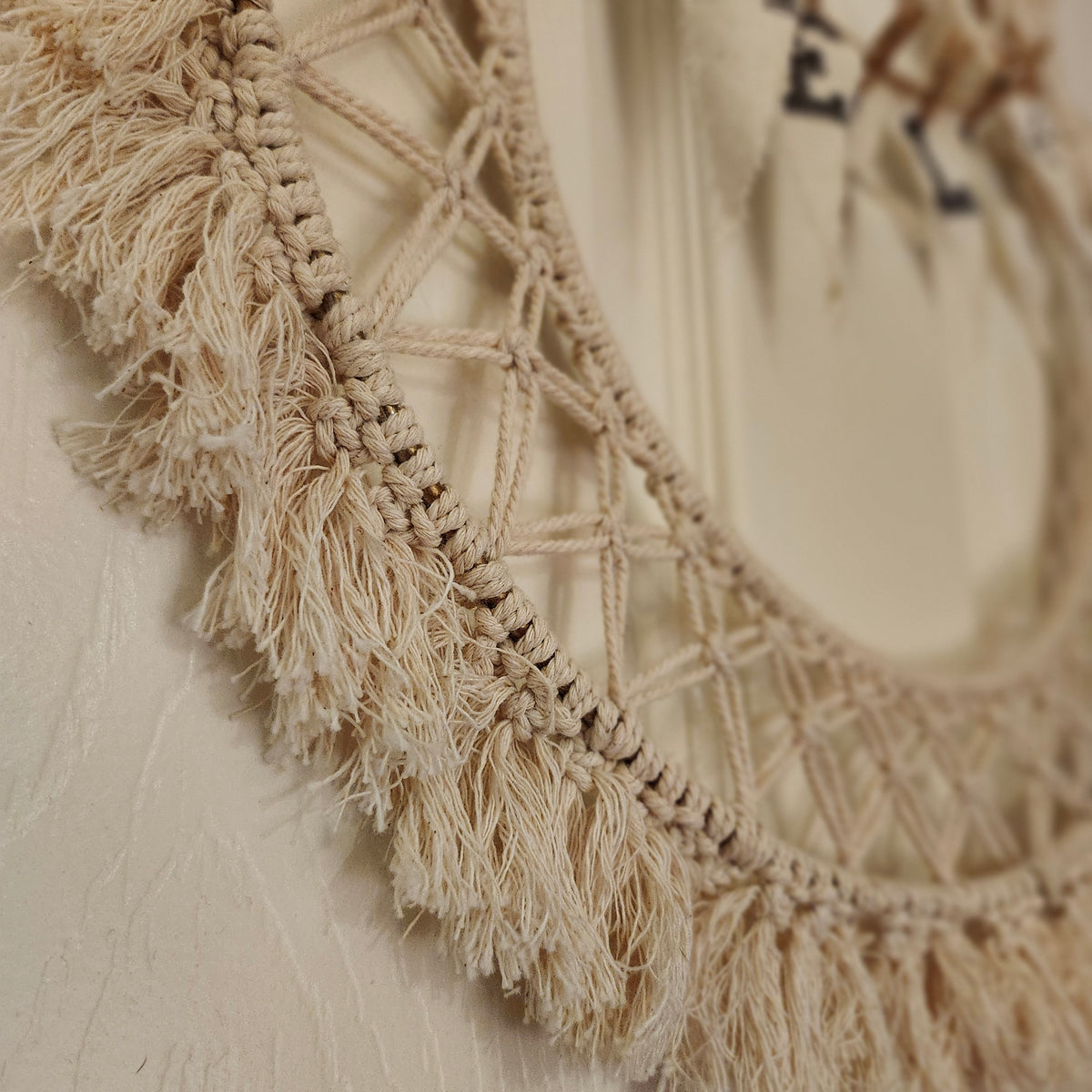 Handmade boho macrame wreath